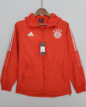 BAYERN MUNCHEN WINDBREAKER with hoodie (2019-20) - Jersey Legends