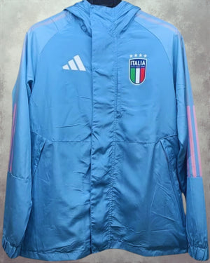 ITALY WINDBREAKER with hoodie (2024-25) - Jersey Legends
