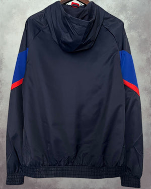 BARCELONA WINDBREAKER with hoodie (2024-25) - Jersey Legends