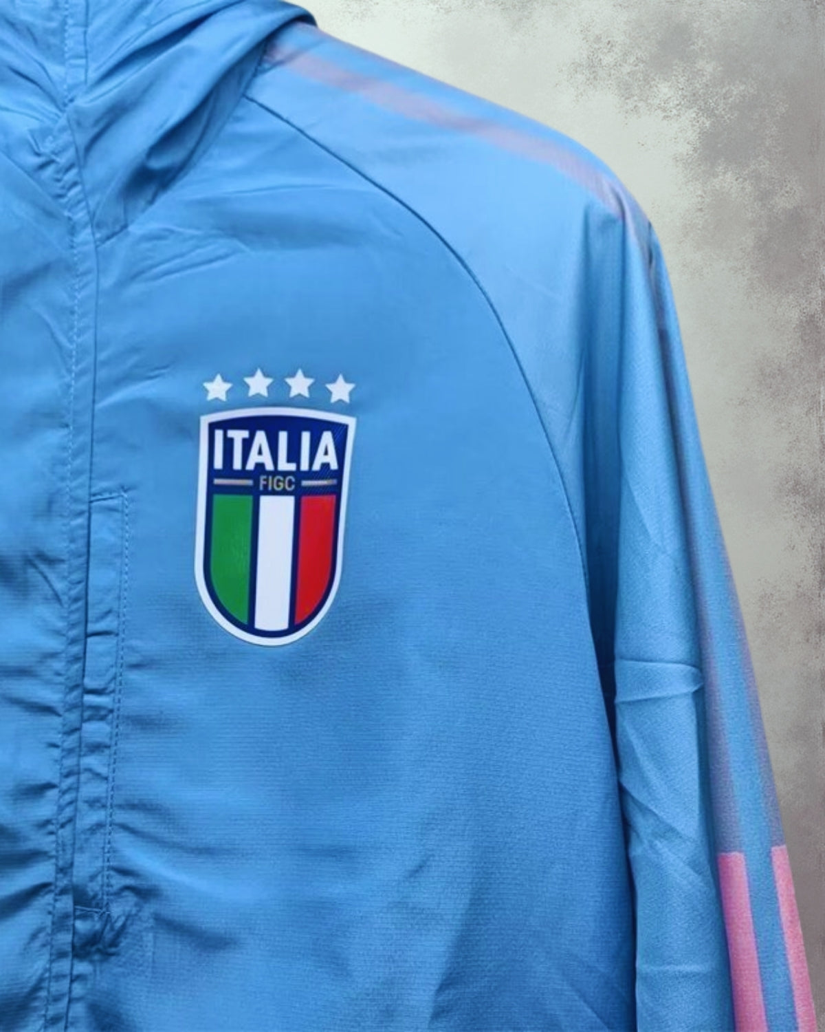 ITALY WINDBREAKER with hoodie (2024-25) - Jersey Legends