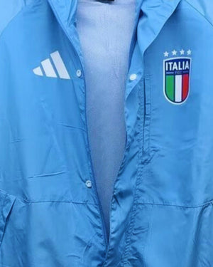 ITALY WINDBREAKER with hoodie (2024-25) - Jersey Legends